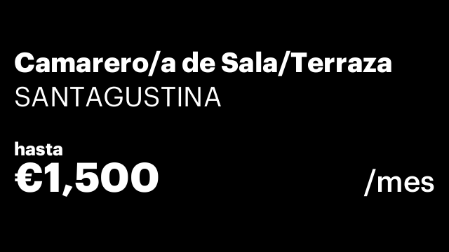 Camarero/a de Sala/Terraza