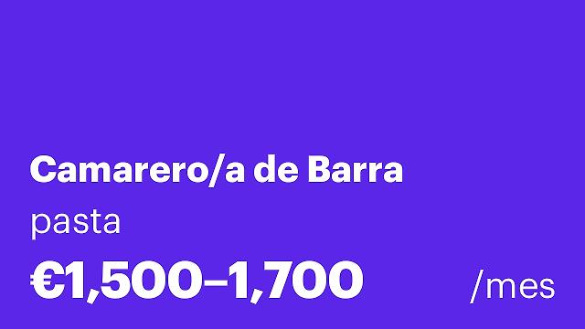 Camarero/a de Barra