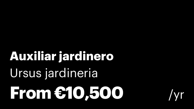 Auxiliar jardinero