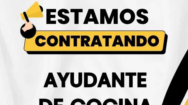 Ayudante/a de Cocina