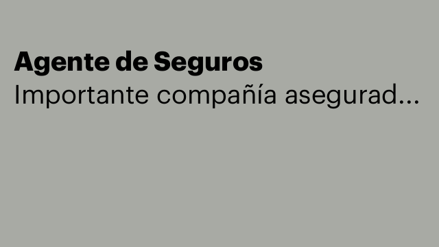 Agente de Seguros