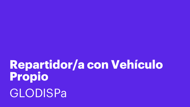 Repartidor/a con Vehículo Propio