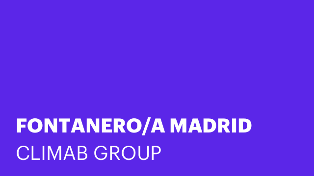 FONTANERO/A MADRID