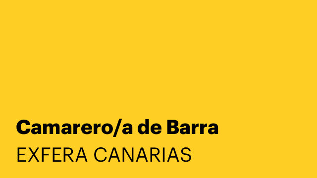 Camarero/a de Barra