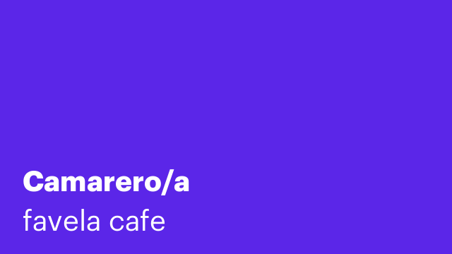 Camarero/a