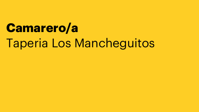 Camarero/a