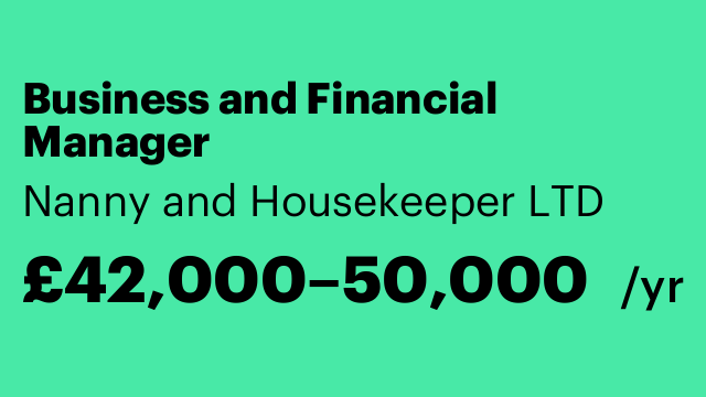 Business and Financial Manager