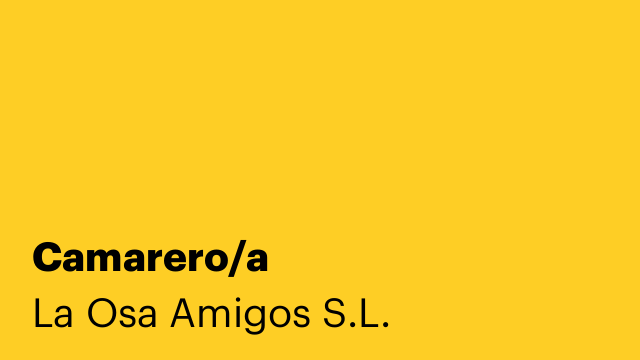 Camarero/a