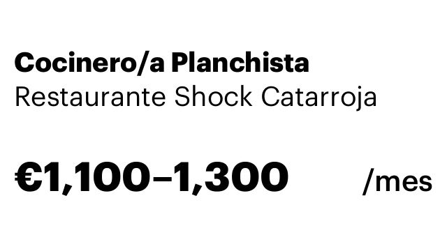 Cocinero/a Planchista