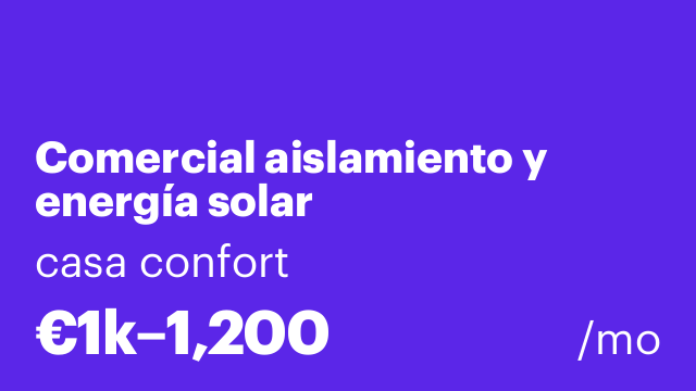 Comercial aislamiento y energía solar