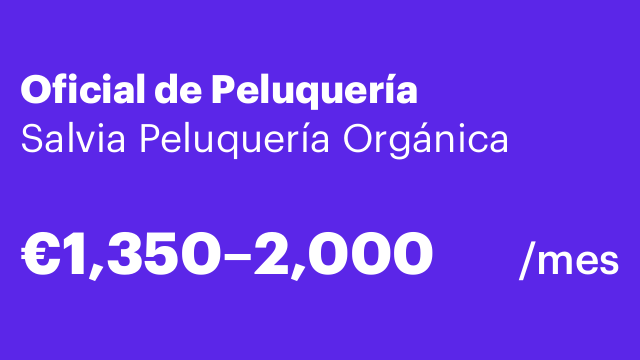 Oficial de Peluquería