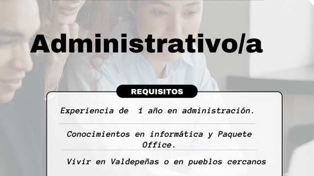 Administrativo/a