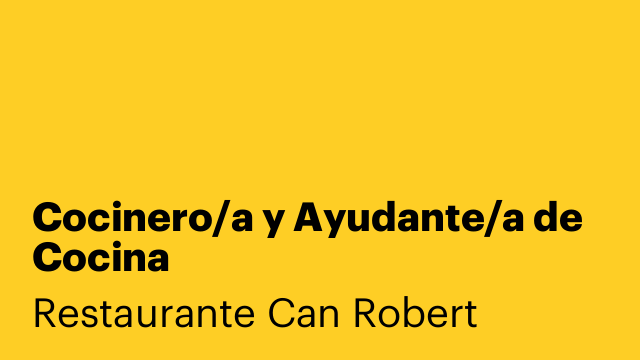 Cocinero/a y Ayudante/a de Cocina