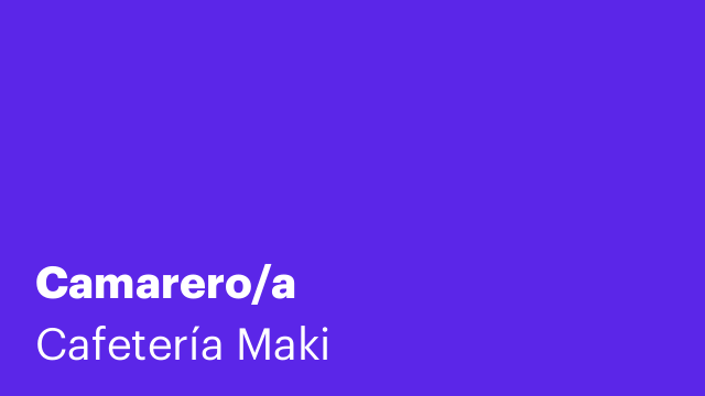 Camarero/a