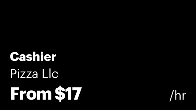Cashier