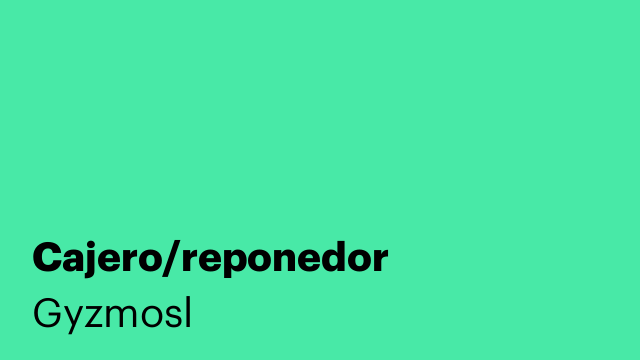 Cajero/reponedor