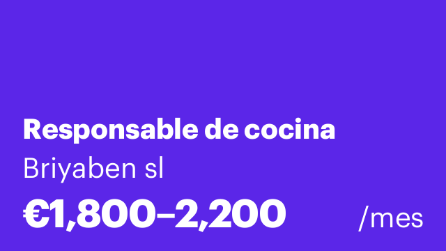 Responsable de cocina