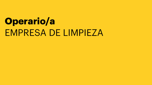 Operario/a