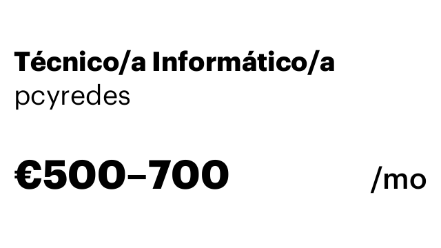 Técnico/a Informático/a