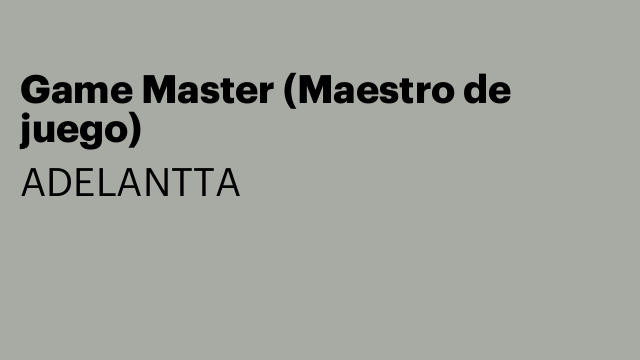 Game Master (Maestro de juego)