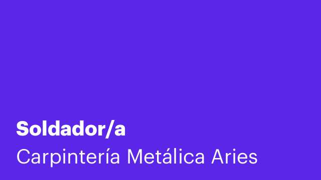 Soldador/a