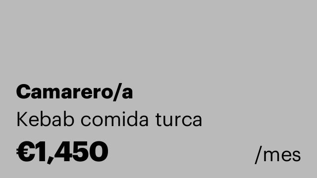 Camarero/a