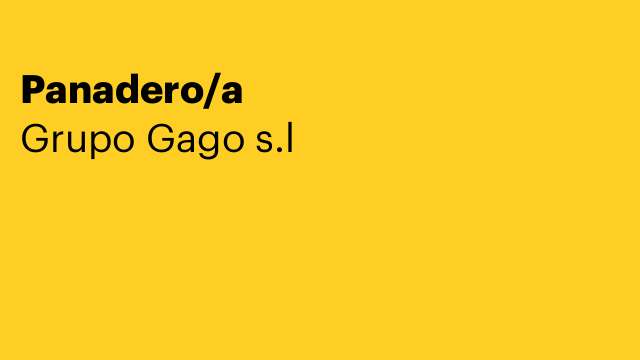 Panadero/a