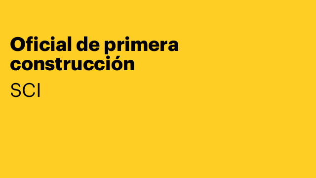 Oficial de primera construcción