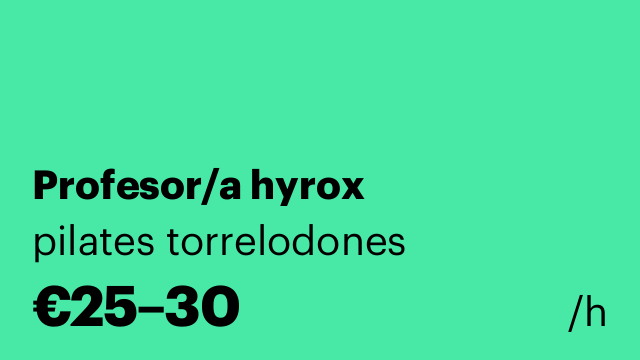 Profesor/a hyrox