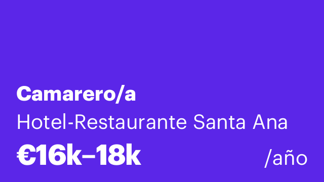 Camarero/a