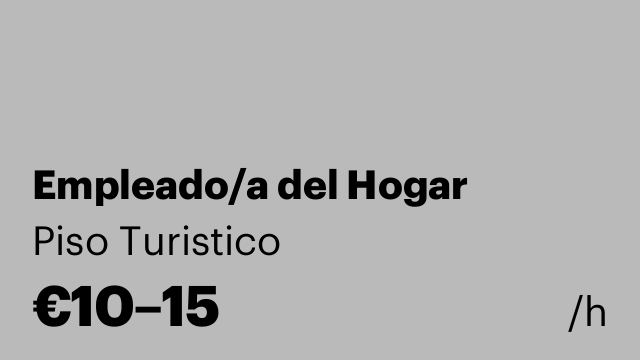 Empleado/a del Hogar