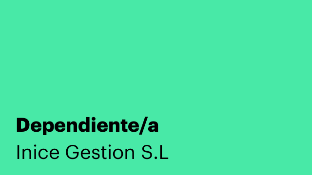 Dependiente/a