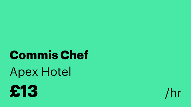 Commis Chef