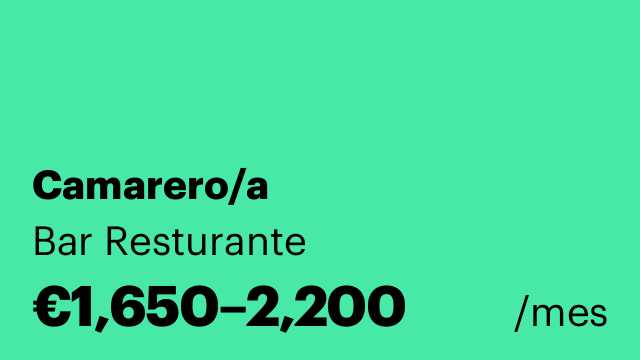 Camarero/a