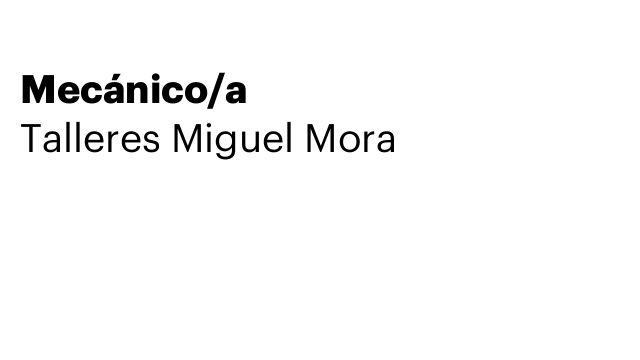 Mecánico/a