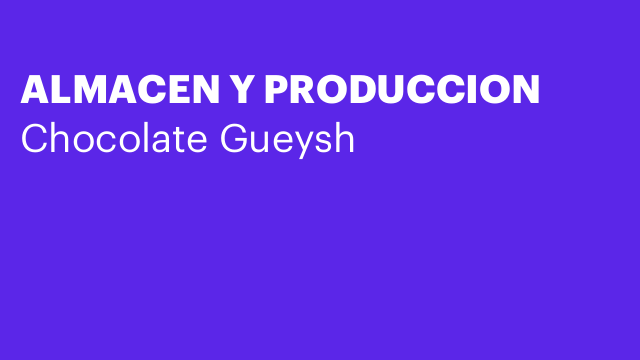 ALMACEN Y PRODUCCION