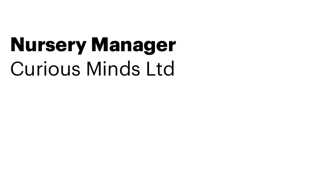 Nursery Manager