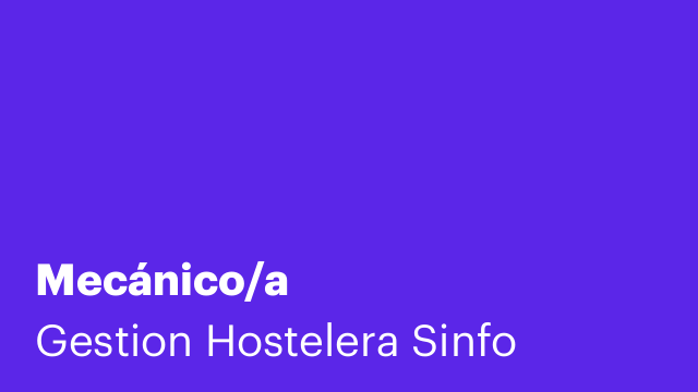 Mecánico/a