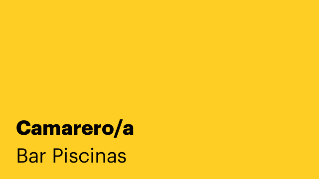 Camarero/a