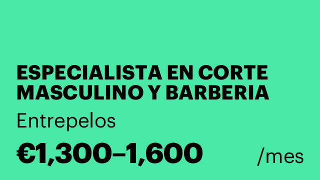 ESPECIALISTA EN CORTE MASCULINO Y BARBERIA
