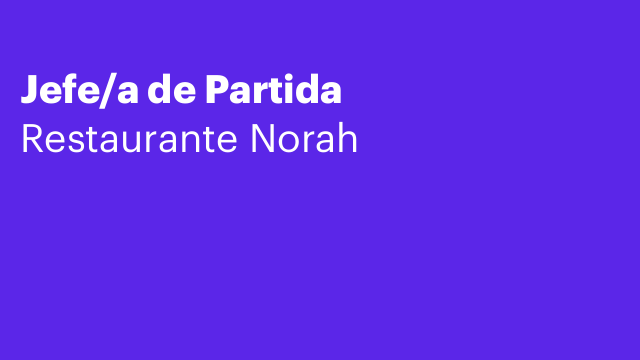 Jefe/a de Partida