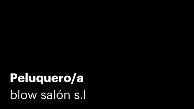 Peluquero/a