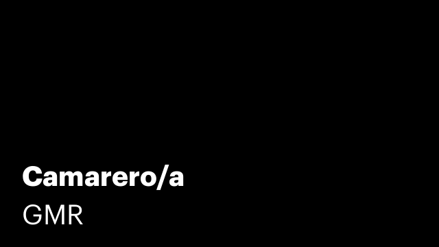 Camarero/a