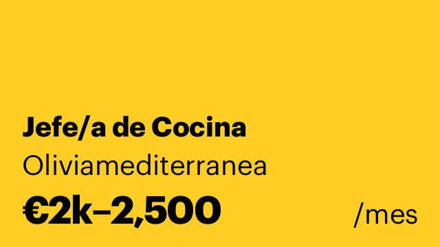 Jefe/a de Cocina