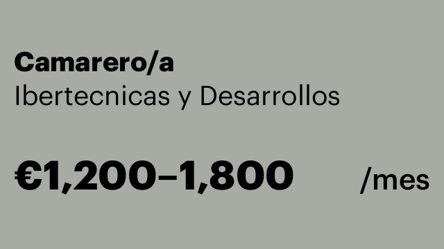 Camarero/a