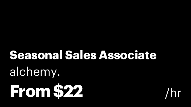 Seasonal Sales Associate