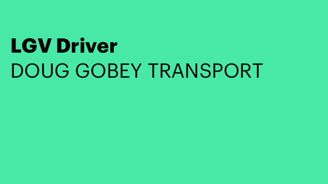 LGV Driver