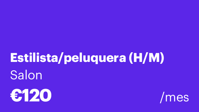 Estilista/peluquera (H/M)