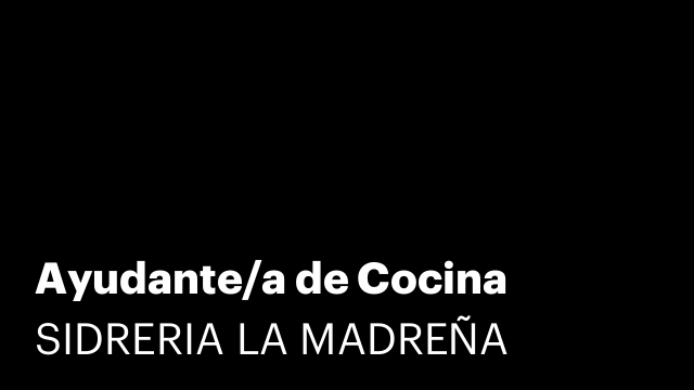Ayudante/a de Cocina