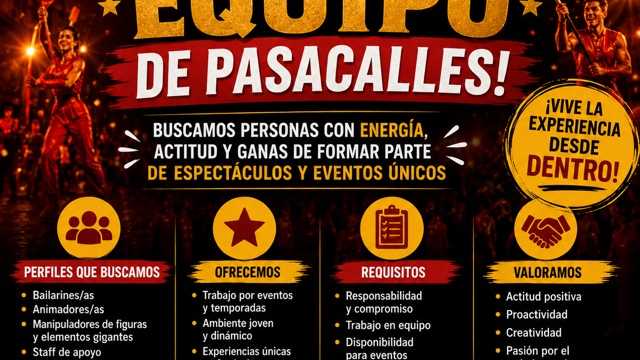 PERSONAL PARA CABALGATAS-PASACALLES